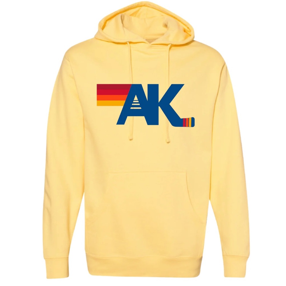 AK Hockey Luxe Hoodie Adult Unisex Orange Printed One side NWT XXS - XXXL